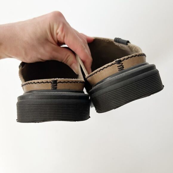 Vintage Dr. Marten leather thong sandals chunky flip flop platforms women's 7 - Picture 6 of 8